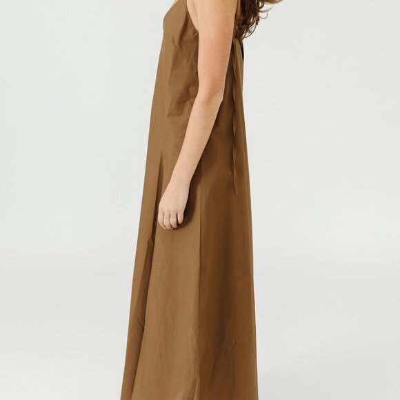 Studio Nicholson Oma Slip Dress in Almond - Picture 4 of 5